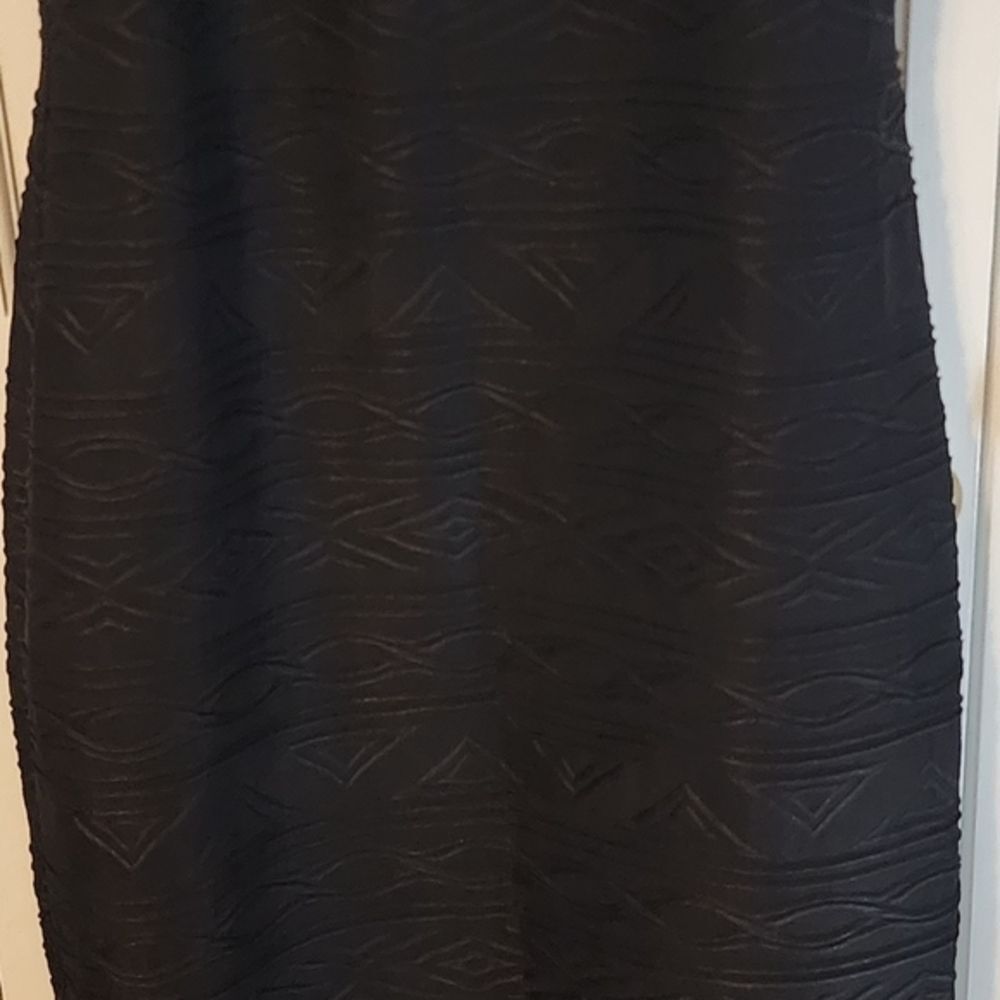 SHAPEFX Fitted Black Long ribbed‎ dress,Simple, Shaping & Stunning. Size 8 NEW - Picture 11 of 16